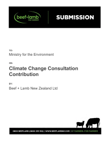 Climate Change Consultation Contribution