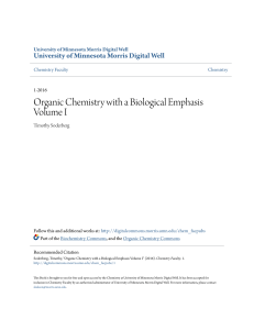 Organic Chemistry with a Biological Emphasis Volume I