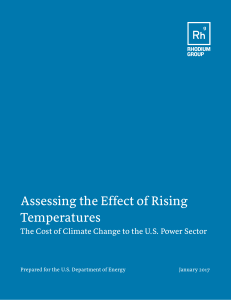 Assessing the Effect of Rising Temperatures