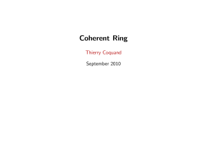 Coherent Ring