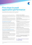 Five steps to peak application performance