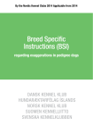 Breed Specific Instructions (BSI)