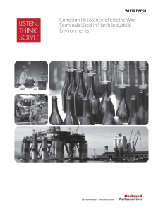 Corrosion Resistance of Electric Wire Terminals Used in Harsh