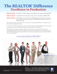The REALTOR® Difference - Excellence In Production