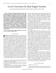 Level Conversion for Dual-Supply Systems