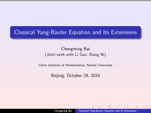 Classical Yang-Baxter Equation and Its Extensions