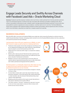 Facebook Lead Ads + Oracle Marketing Cloud