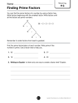 Finding Prime Factors