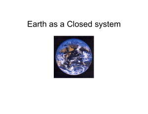 Earth as a Closed system