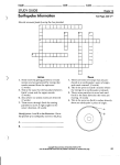 STUDY GUIDE Earthquake Information