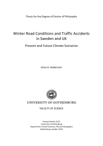 Winter Road Conditions and Traffic Accidents in Sweden