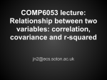 COMP6053 lecture: Relationship between two variables: correlation