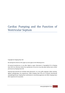Cardiac Pumping and the Function of Ventricular