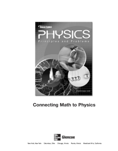 Connecting Math to Physics