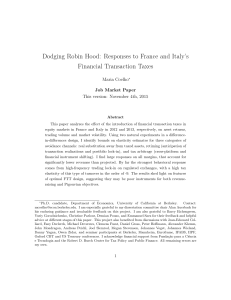 Dodging Robin Hood: Responses to France and Italy`s