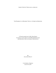 The Possibility of Buddhist Virtue: A Christian Response