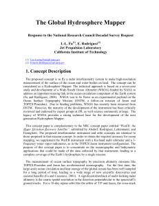 Hydrosphere Mapper Submission to NRC Decadal Review Panel