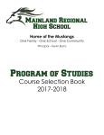 Program of Studies - Mainland Regional High School