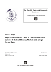 Rapid growth of bank credit in central and eastern Europe