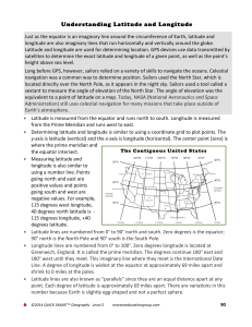 Understanding Latitude and Longitude