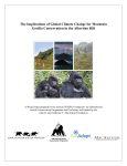 The Implications of Global Climate Change for Mountain Gorilla
