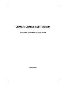 CLIMATE CHANGE AND TOURISM