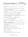 REAL NUMBERS CLASS 10 TEST PAPER