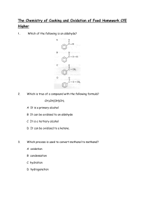 8. Chemistry of cooking