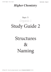 Study Guide 2 - Chemistry Teaching Resources