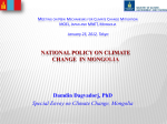 National Action Programme on Climate Change