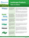 Landscape Products-Rates At A Glance