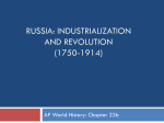 Russia: Industrialization and Revolution (1750