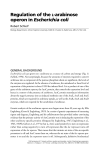 108. Regulation of the L-arabinose Operon in Escherichia coli, in