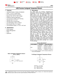 LM35 Precision Centigrade Temperature Sensors (Rev. G)