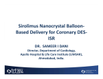 Sirolimus Nanocrystal Balloon- Based Delivery for Coronary DES