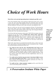 Choice of Work Hours