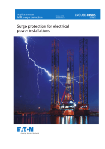 Surge protection for electrical power installations