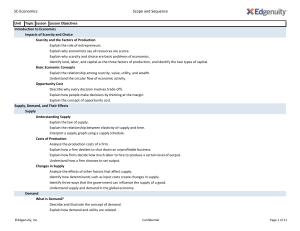 SC-Economics Scope and Sequence