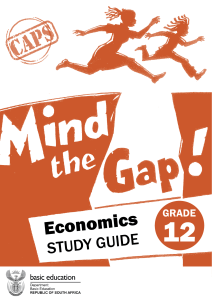 Economics - Eastern Cape Department of Education