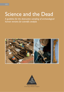 Science and the Dead - Council for British Archaeology