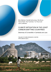 climate mitigation in the least carbon emitting countries