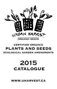 catalogue - Urban Harvest