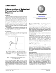 Interpretation of Datasheet Parameters for ESD Devices