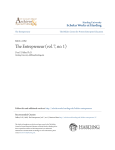 The Entrepreneur (vol. 7, no. 1) - Scholar Works at Harding University