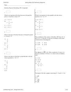 Spring Break 2010 Geometry Regents Review