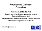 Foodborne Illness, Kirk Smith, MDH (PDF: 626KB/60 pages)