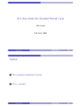 §6.2--Area Under the Standard Normal Curve