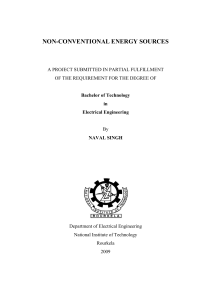 non-conventional energy sources - Ethesis@nitr