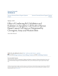 Effect of Combining Bcl-2 Inhibition and Radiation on Apoptotic Cell