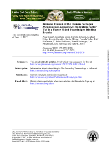 Protein Tuf Is a Factor H and Plasminogen Binding